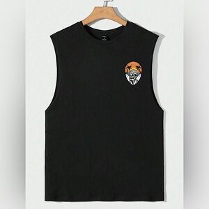 Men's Black Cutoff